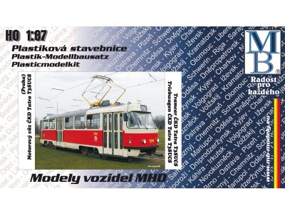 Stavebnice tramvaje ČKD Tatra T3SUCS "DP Praha"