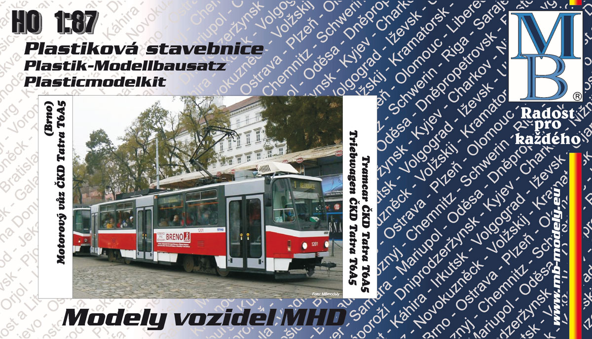 Stavebnice tramvají ČKD Tatra T5/T6