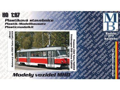Stavebnice tramvaje ČKD Tatra T3SUCS "DP Brno"