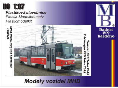 Stavebnice tramvaje ČKD Tatra T6A5 "DP Praha"