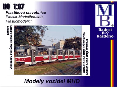 Stavebnice článkové tramvaje KT8D5 "DP Brno"