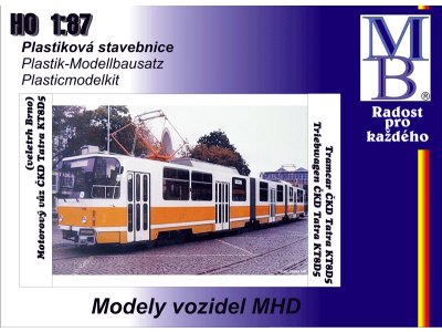 Stavebnice článkové tramvaje KT8D5 "veletrh Brno"