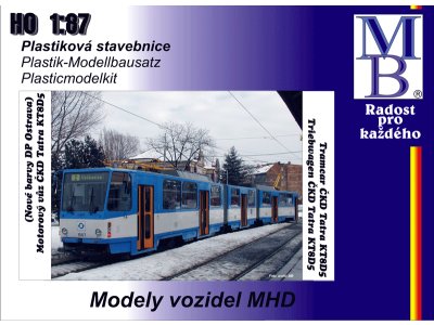 Stavebnice článkové tramvaje KT8D5 "DP Ostrava"