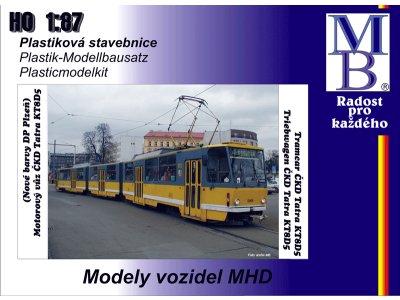 Stavebnice článkové tramvaje KT8D5 "DP Plzeň"