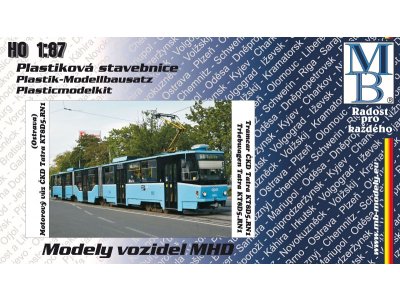 Stavebnice článkové tramvaje KT8D5.RN1 "DP Ostrava"