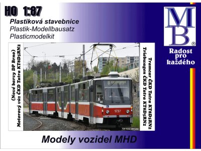 Stavebnice článkové tramvaje KT8D5.RN2 "DP Brno"