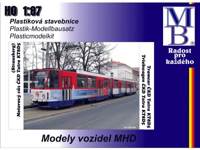 Stavebnice článkové tramvaje KT8D5 "DP Strausberg"