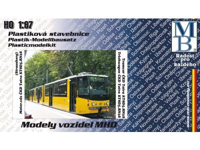 Stavebnice článkové tramvaje KT8D5.RN2S "DP Strausberg" (Biene Maja)