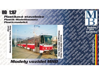 Stavebnice tramvaje ČKD Tatra T6A5 "DP Brno"