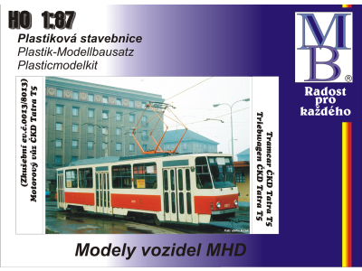 Stavebnice tramvaje ČKD Tatra T6A5 "zkušební vůz 0013/8013"