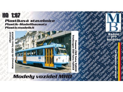 Stavebnice tramvaje ČKD Tatra T3SUCS "DP Ostrava"