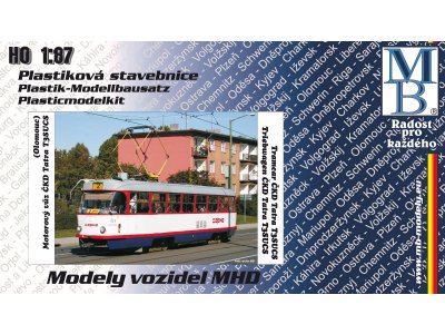 Stavebnice tramvaje ČKD Tatra T3SUCS "DP Olomouc"
