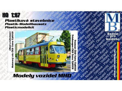 Stavebnice tramvaje ČKD Tatra T3SUCS "DP Most + Litvínov"