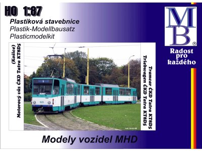 Stavebnice článkové tramvaje KT8D5 "DP Košice"