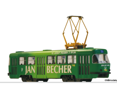 Model tramvaje ČKD Tatra T3SUCS "Becherovka"