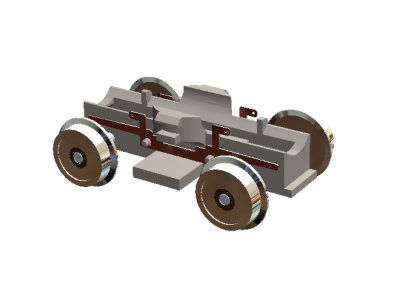 Napájecí podvozek pro modely tramvají