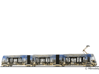 Nízkopodlažní tramvaj "Vánoční tramvaj 2025"